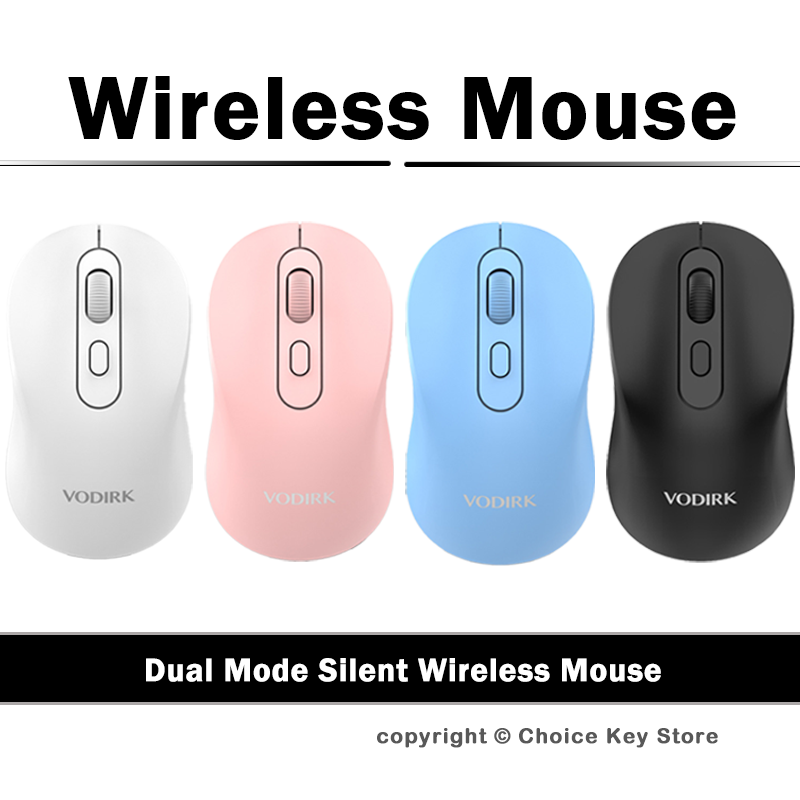 Ergonomic Mouse 2.4G Silent Click - Mysz bezprzewodowa DM1 Bluetooth 5.2 2.4G