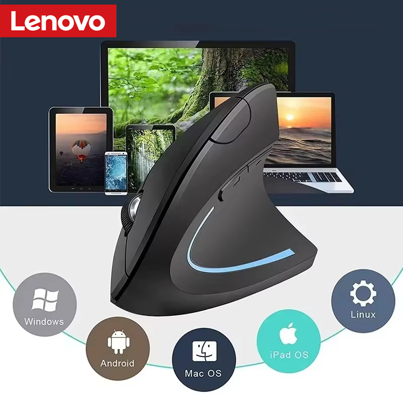 Vertical Mouse Rechargeable Bluetooth - Bezprzewodowa pionowa mysz Lenovo, ładowalna, z
