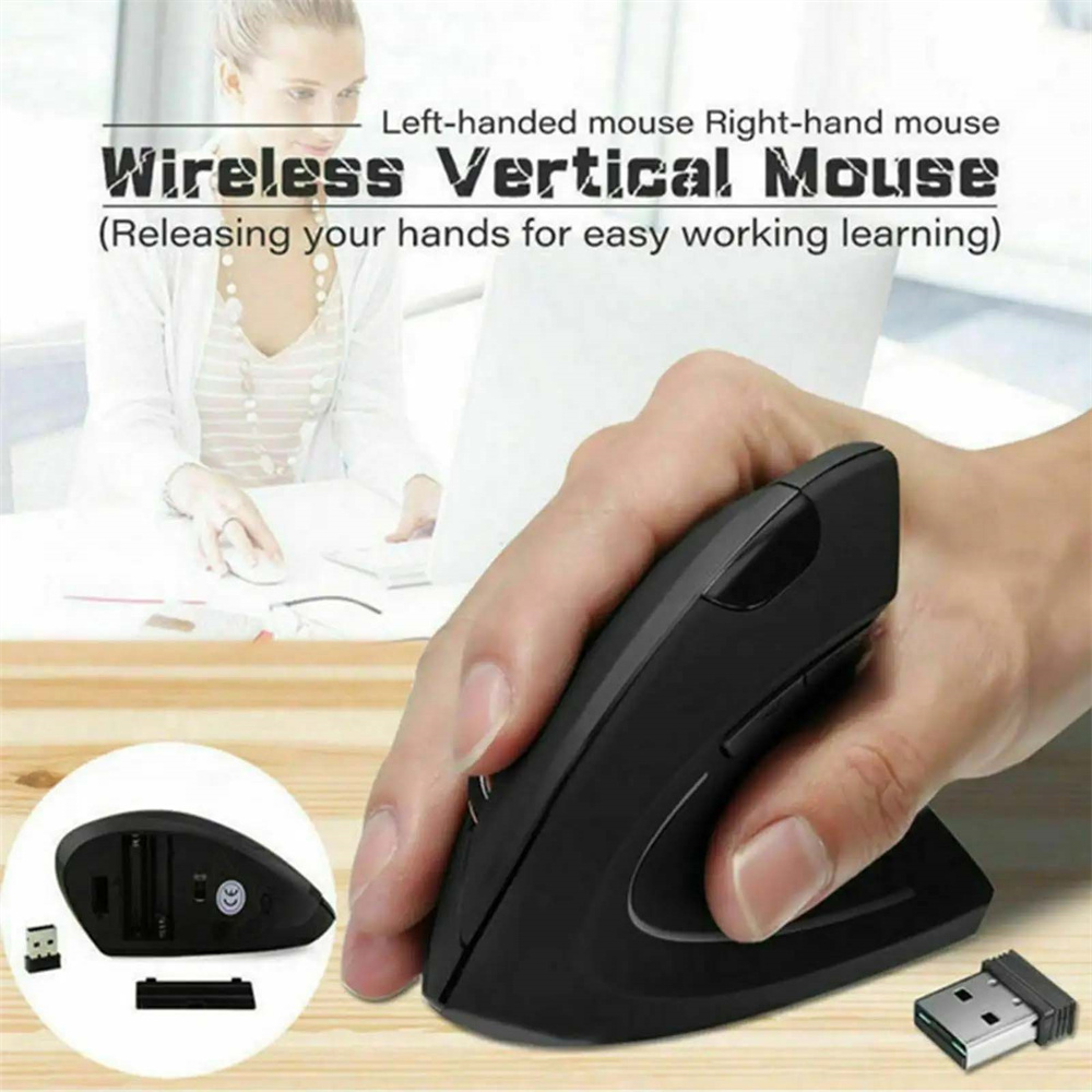 Vertical Mouse Rechargeable Bluetooth - Pionowa Mysz Ergonomiczna Bezprzewodowa 2.4GHz Optyczna