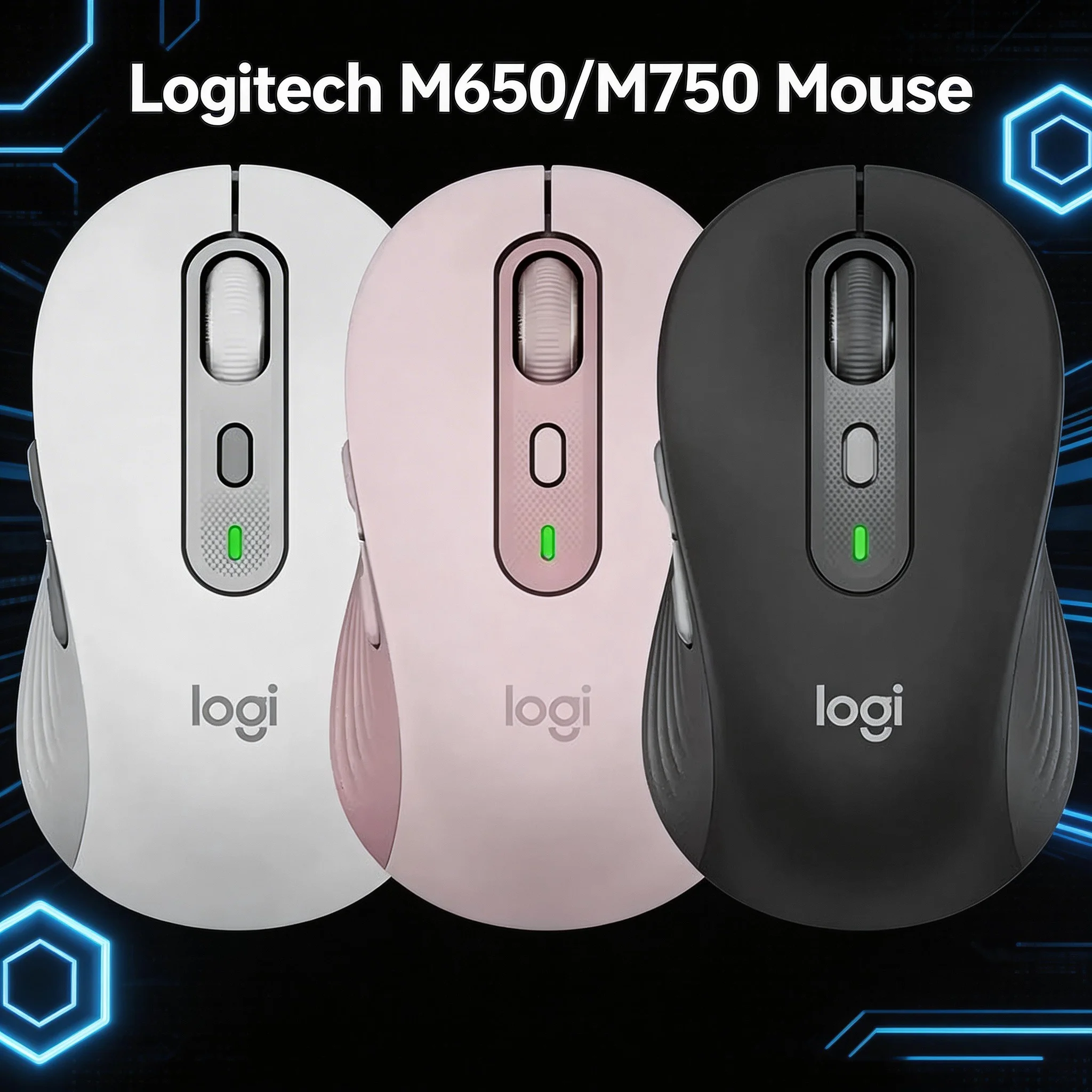 Trackball Mouse Wireless Finger - Logitech M650 M750 – bezprzewodowa mysz