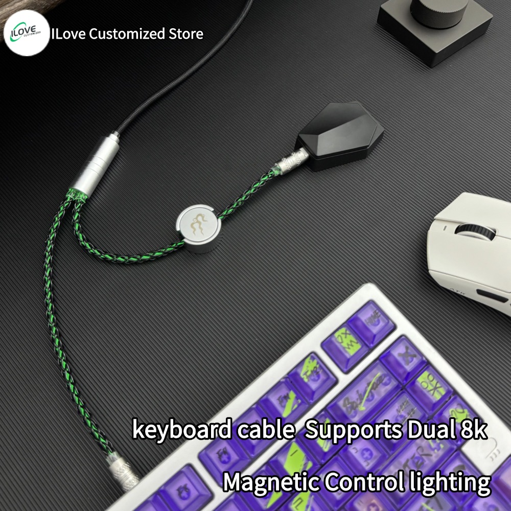 Ergonomic Keyboard Split Mechanical - Magnetyczne sterowanie oświetleniem Obsługuje podwójne 8k