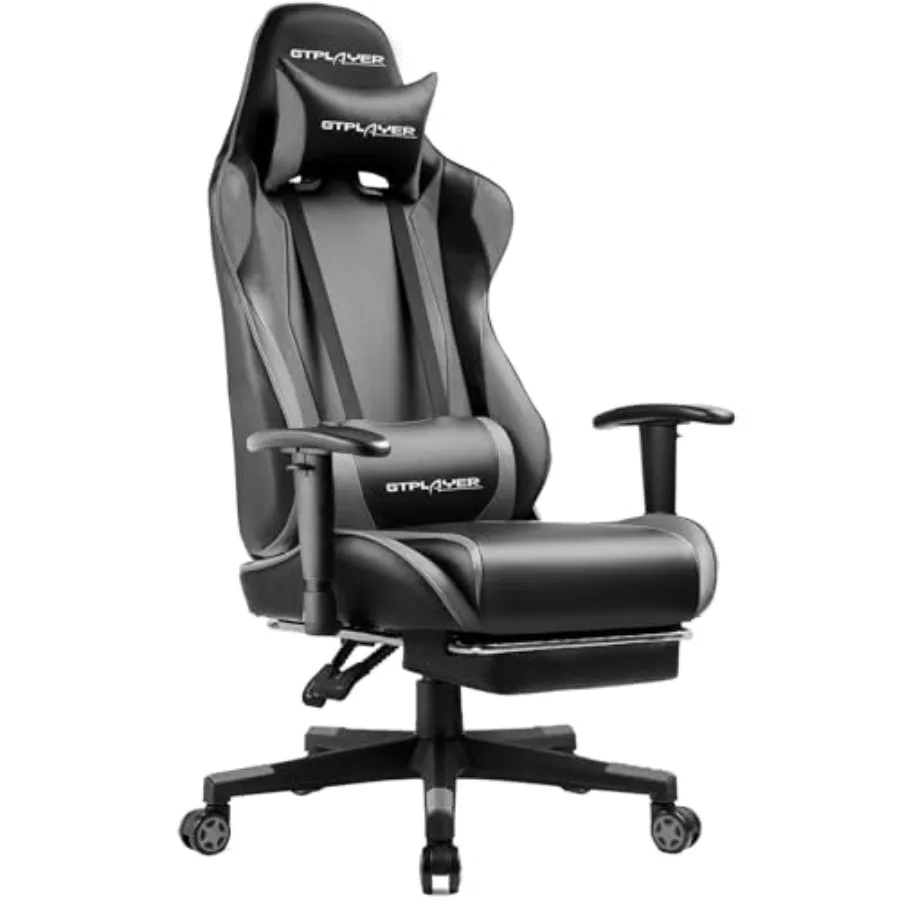 Ergonomic Footrest Adjustable - Krzesło do gier z podnóżkiem, idealne