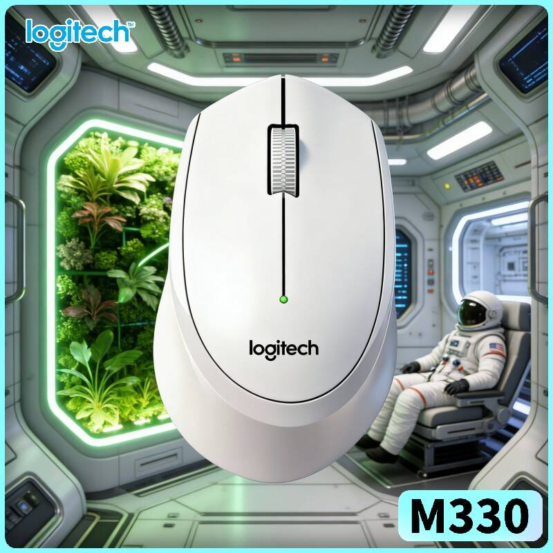 Ergonomic Mouse 2.4G Silent Click - Logitech M330 Bezprzewodowa Ergonomiczna Myszka Ciche