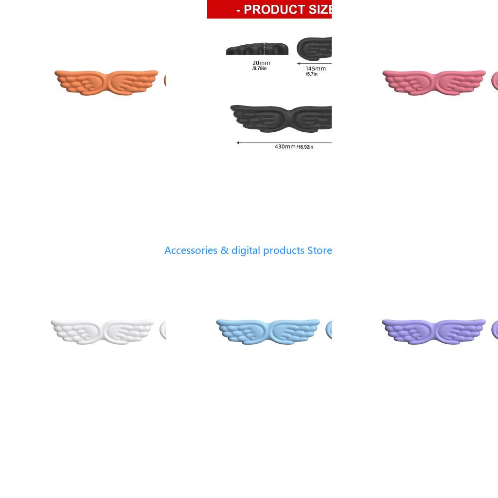 Ergonomic Mouse Wrist Rest Pad - 77JD silikonowe klawiatury Angel Wing zestaw