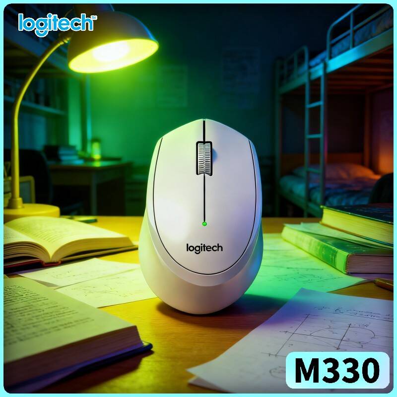 Ergonomic Mouse 2.4G Silent Click - Mysz bezprzewodowa Logitech M330, ergonomiczna, cicha,