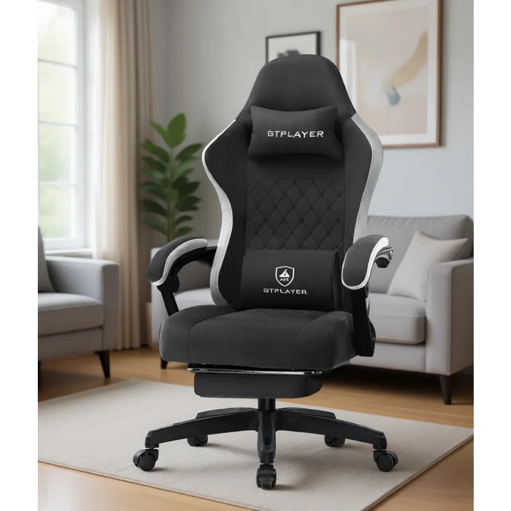 Ergonomic Footrest Adjustable - Ergonomiczne krzesło do gier z poduszką
