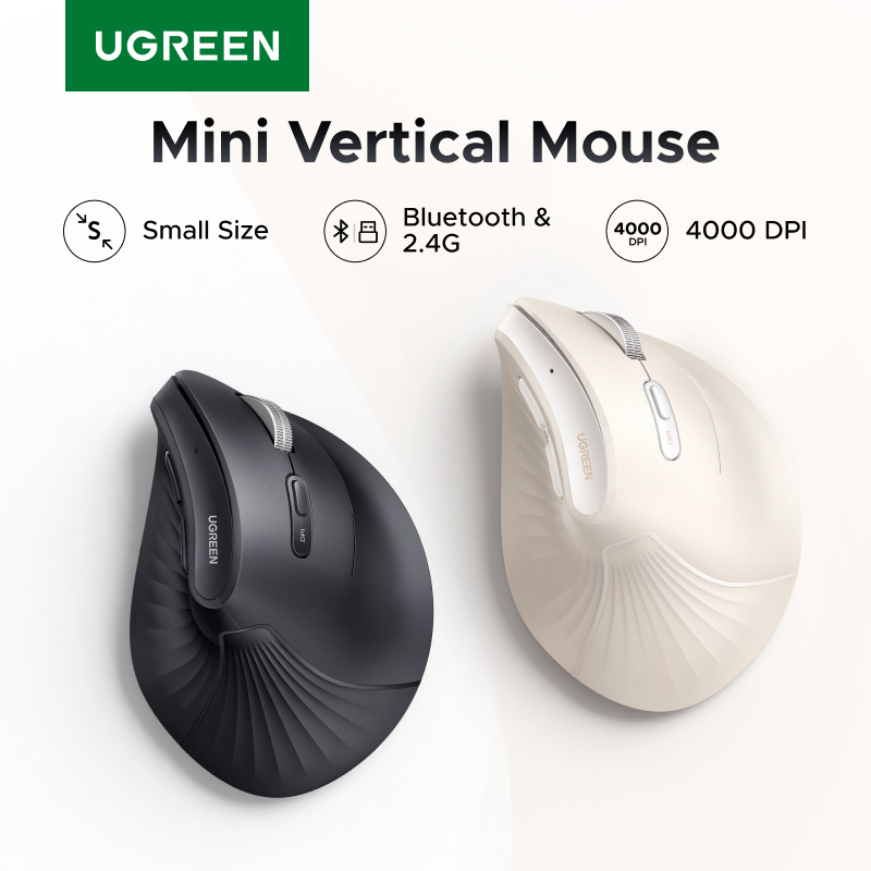 Vertical Mouse Dpi 4000 - UGREEN Mini Pionowa Mysz Bezprzewodowa Bluetooth