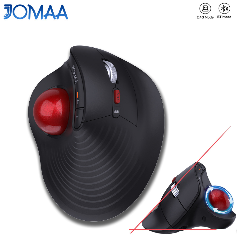 Ergonomic Mouse Trackball Thumb - Mysz bezprzewodowa JOMAA z trackballiem, ergonomiczna