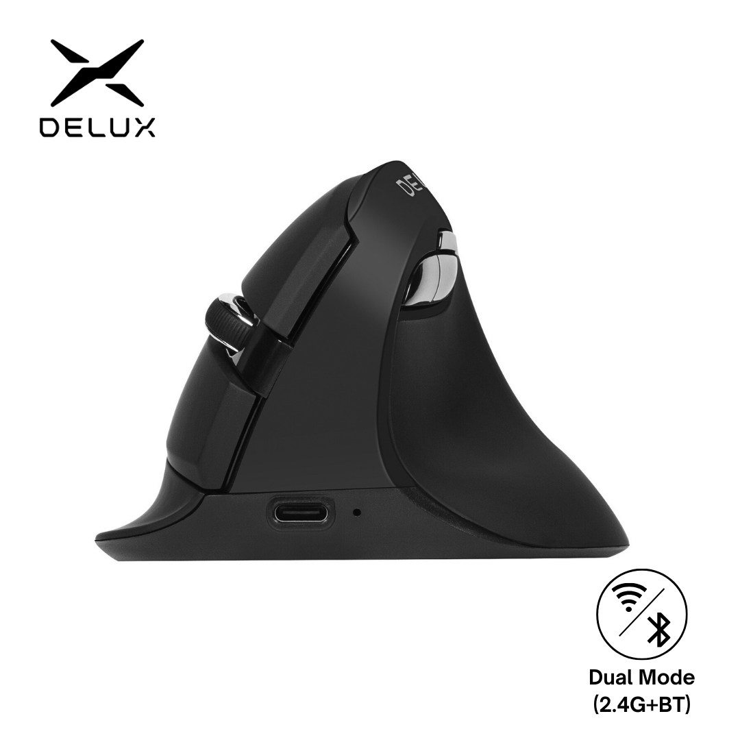 Delux M618Mini DB ergonomiczna – Vertical Mouse Left Handed recenzja i cena