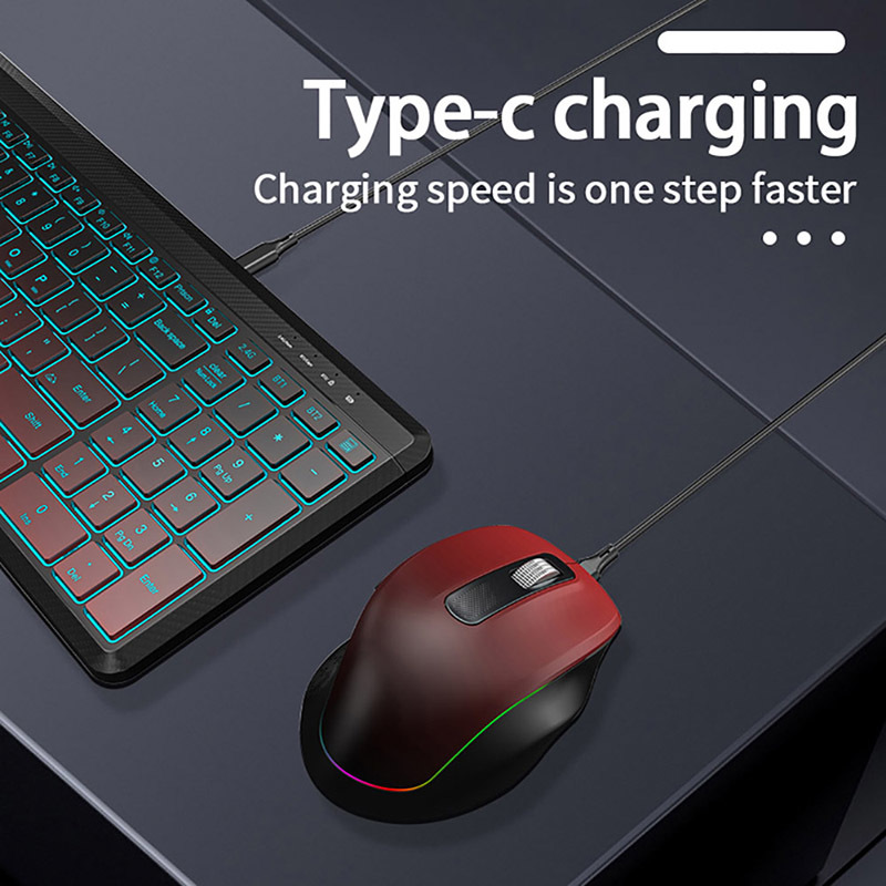 RGB Backlit Silent Wireless Ke – Trackball Mouse Wireless Finger recenzja i cena
