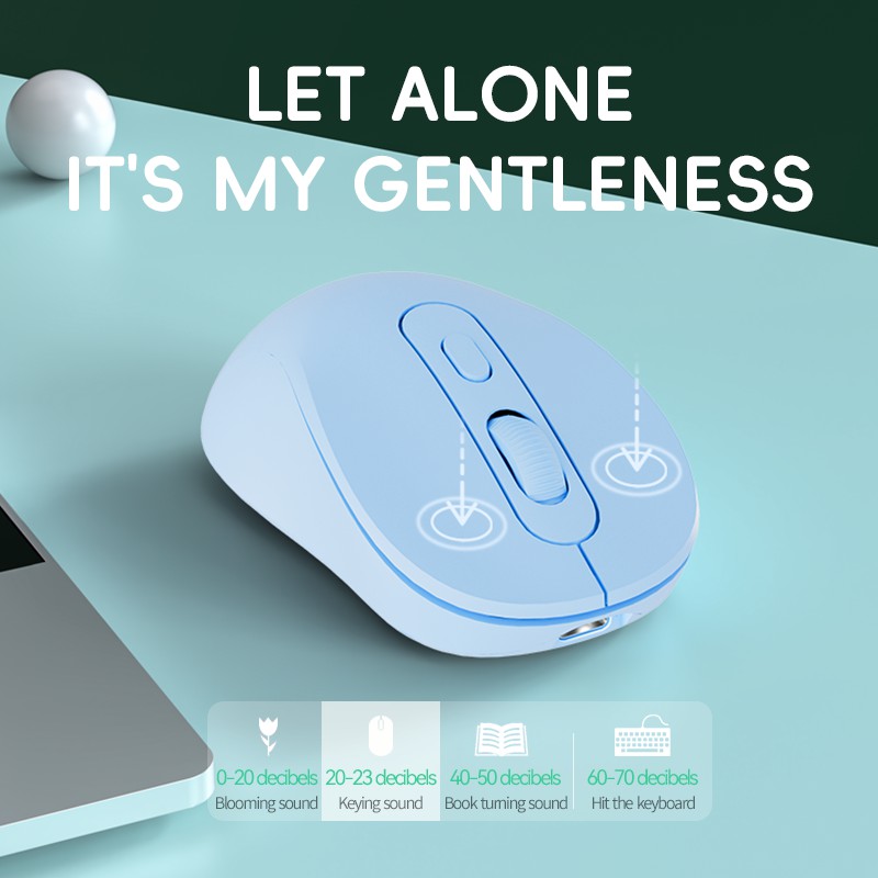 Mysz bezprzewodowa DM1 Bluetoo – Ergonomic Mouse 2.4G Silent Click recenzja i cena