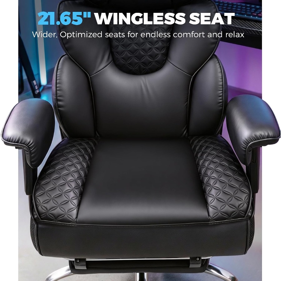 Duże i wysokie krzesło gamingo – Ergonomic Footrest Adjustable recenzja i cena