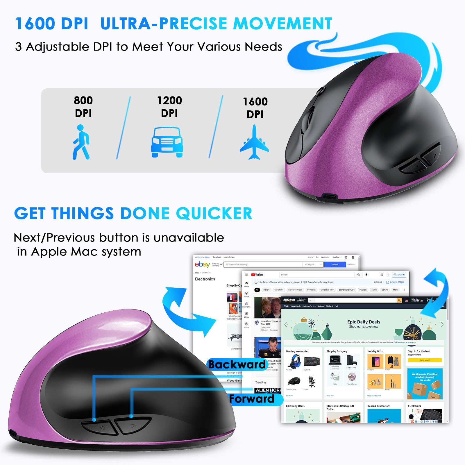 Bezprzewodowa mysz optyczna 2. – Vertical Mouse Left Handed recenzja i cena