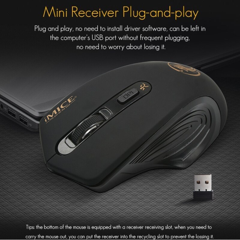 IMICE G-1800 2.4Ghz Cicha mysz – Trackball Mouse Wireless Finger recenzja i cena