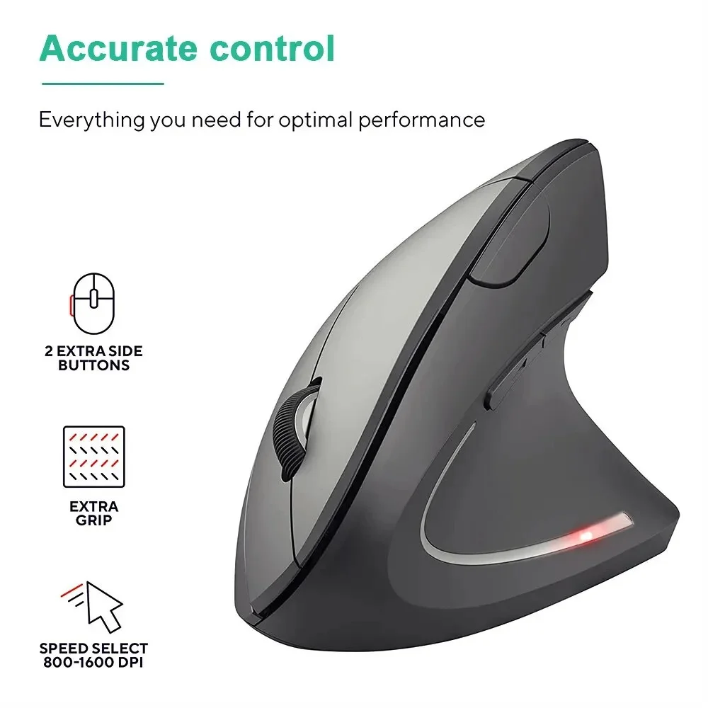 Pionowa Mysz Ergonomiczna Bezp – Vertical Mouse Rechargeable Bluetooth recenzja i cena