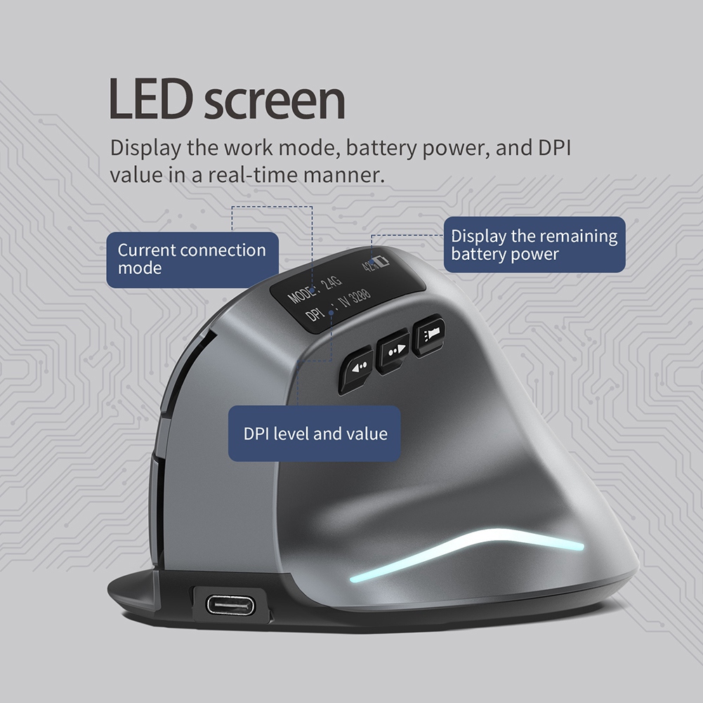 Pionowa bezprzewodowa mysz Blu – Vertical Mouse Rechargeable Bluetooth recenzja i cena