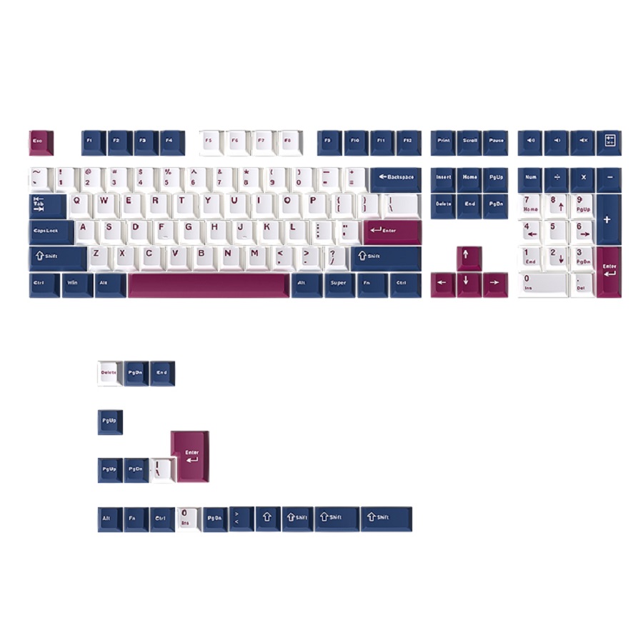 126 klawiszy Warrior Blue Whit – Ergonomic Keyboard Split Mechanical recenzja i cena