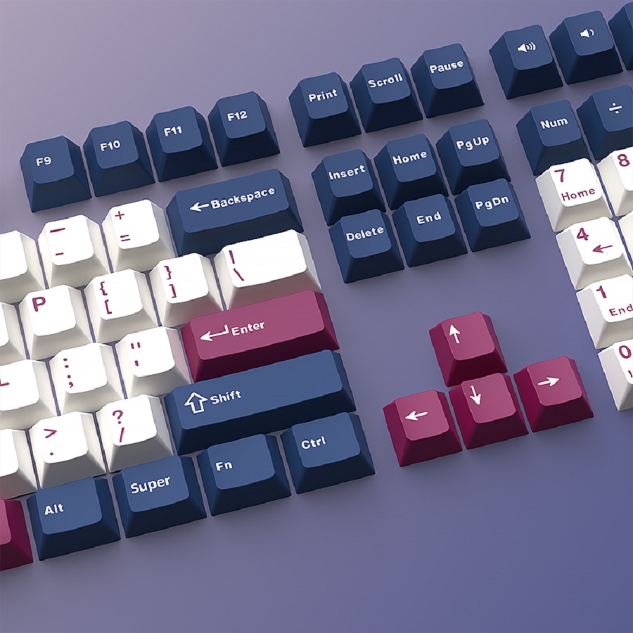 126 klawiszy Warrior Blue Whit – Ergonomic Keyboard Split Mechanical recenzja i cena