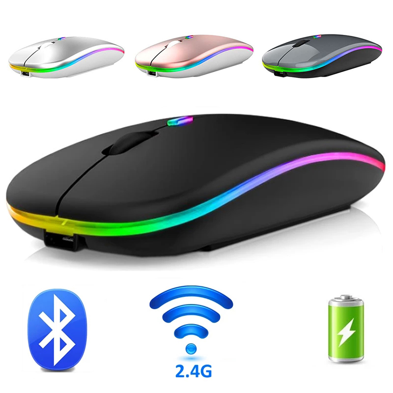 Mysz bezprzewodowa Bluetooth 2 – Ergonomic Mouse 2.4G Silent Click recenzja i cena