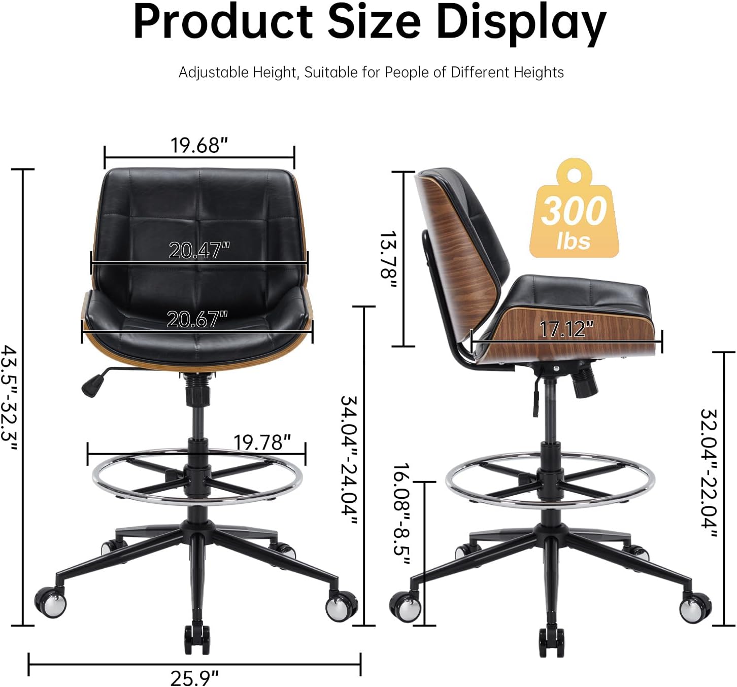Krzesło biurowe do rysowania,  – Ergonomic Footrest Adjustable recenzja i cena
