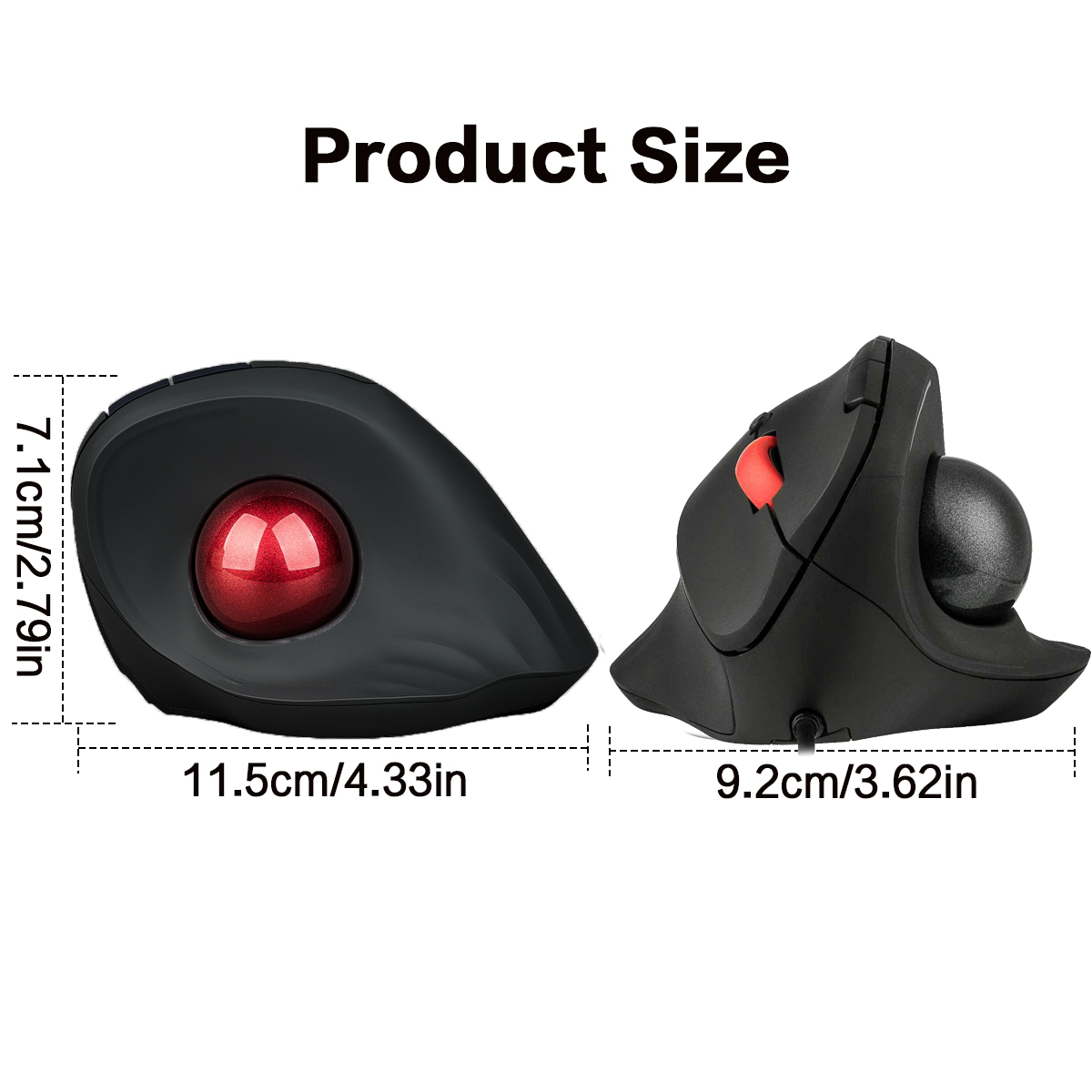Mysz trackball JOMAA z przewod – Ergonomic Mouse Trackball Thumb recenzja i cena