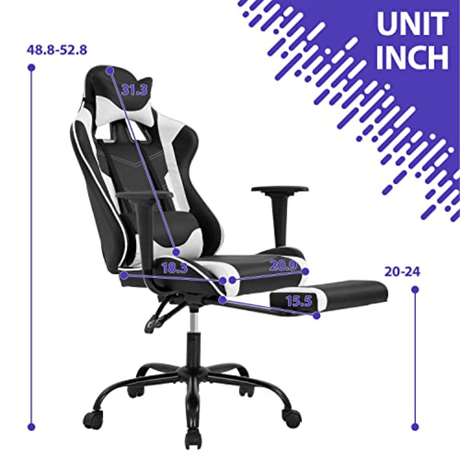 Krzesło gamingowe do domowego  – Ergonomic Footrest Adjustable recenzja i cena