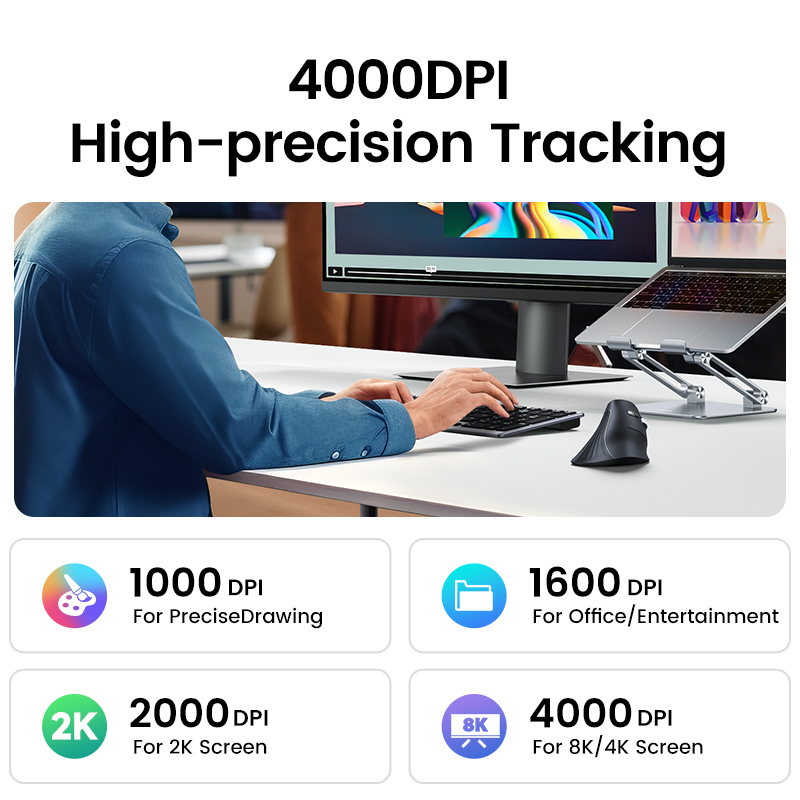 UGREEN pionowa mysz bezprzewod – Vertical Mouse Dpi 4000 recenzja i cena