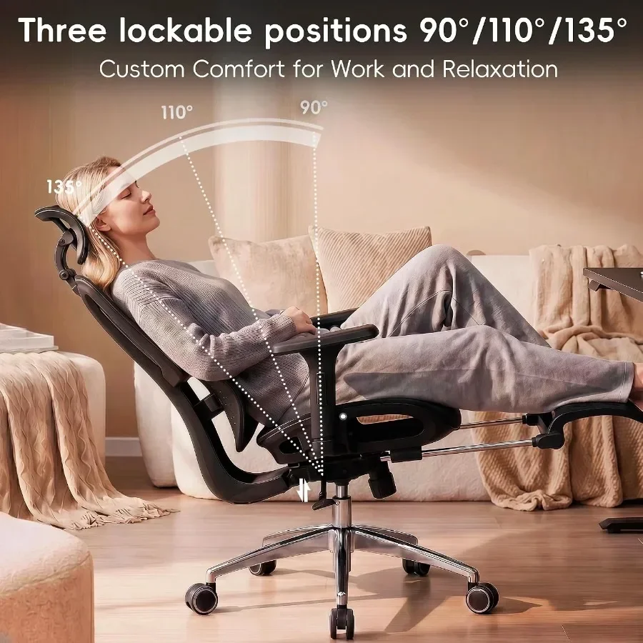 Ergonomiczne krzesło biurowe z – Ergonomic Footrest Adjustable recenzja i cena