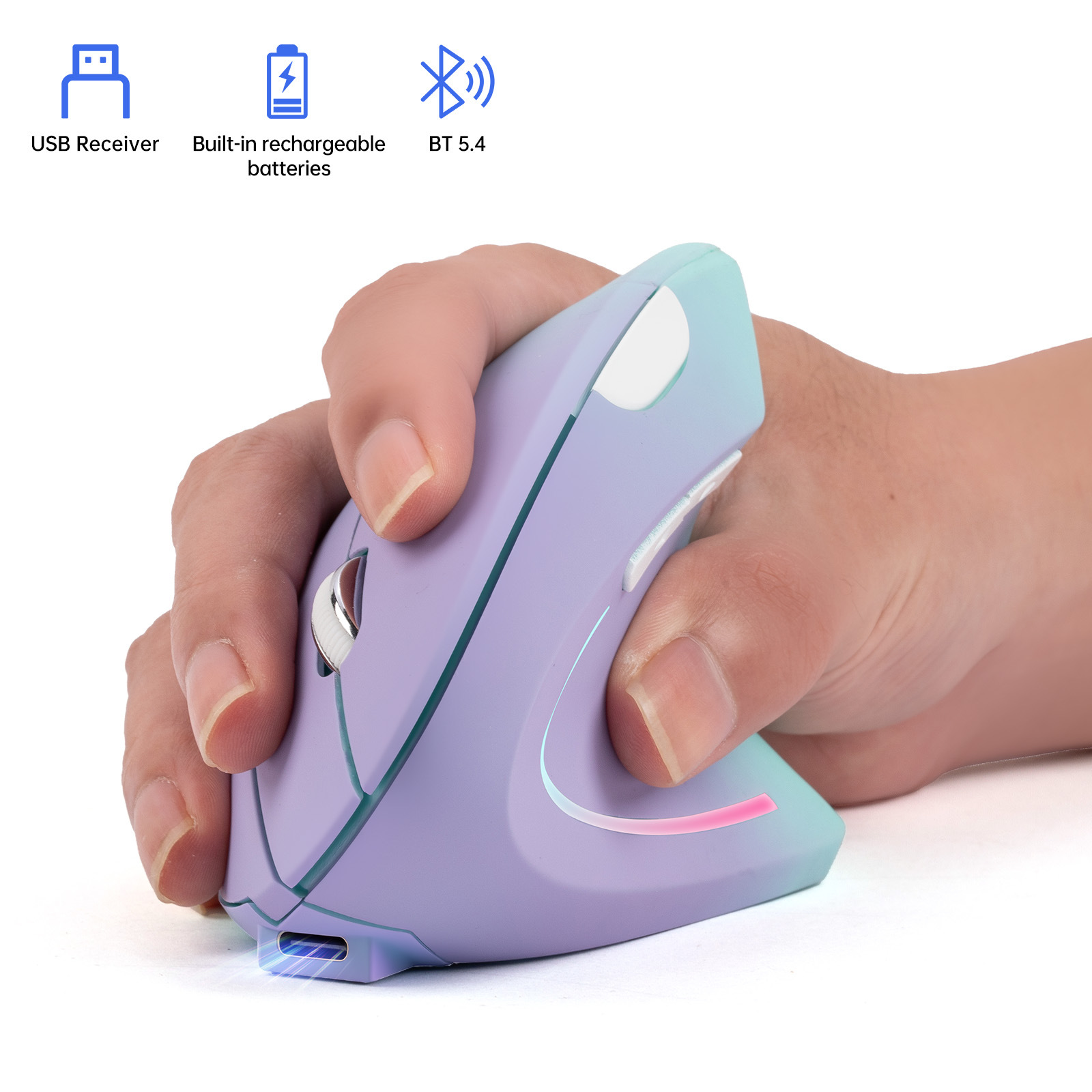 Bezprzewodowa mysz 2.4G Blueto – Vertical Mouse Left Handed recenzja i cena