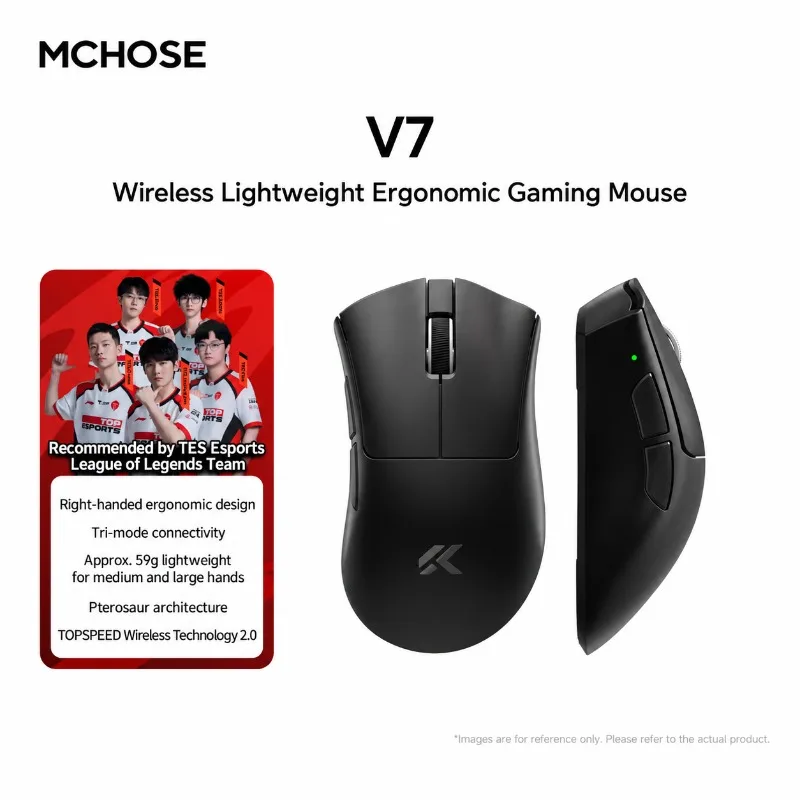 MCHOSE V7 TOPSPEED 59g – lekka – Trackball Mouse Wireless Finger recenzja i cena