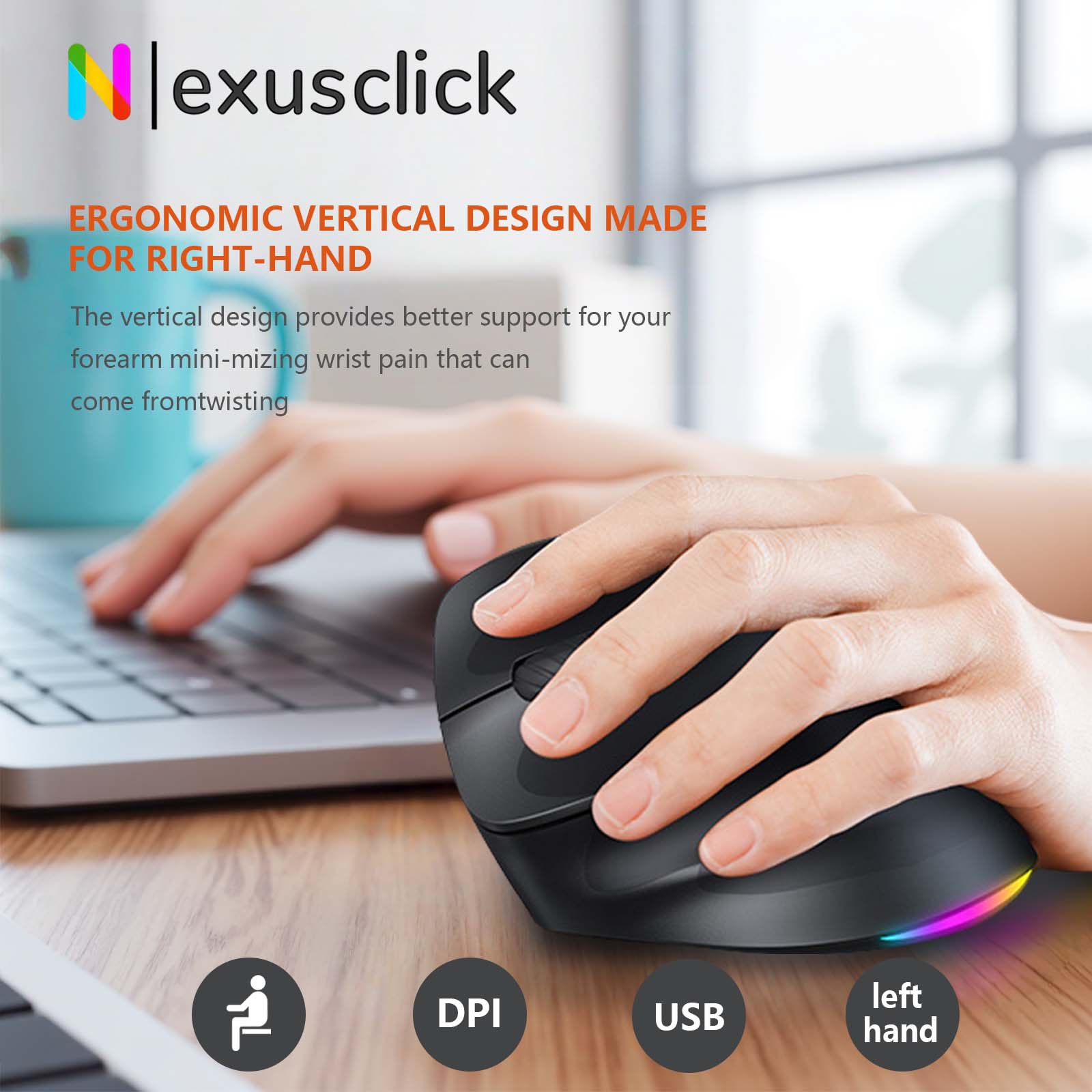 Meetion Mishen Bluetooth Ergon – Vertical Mouse Left Handed recenzja i cena