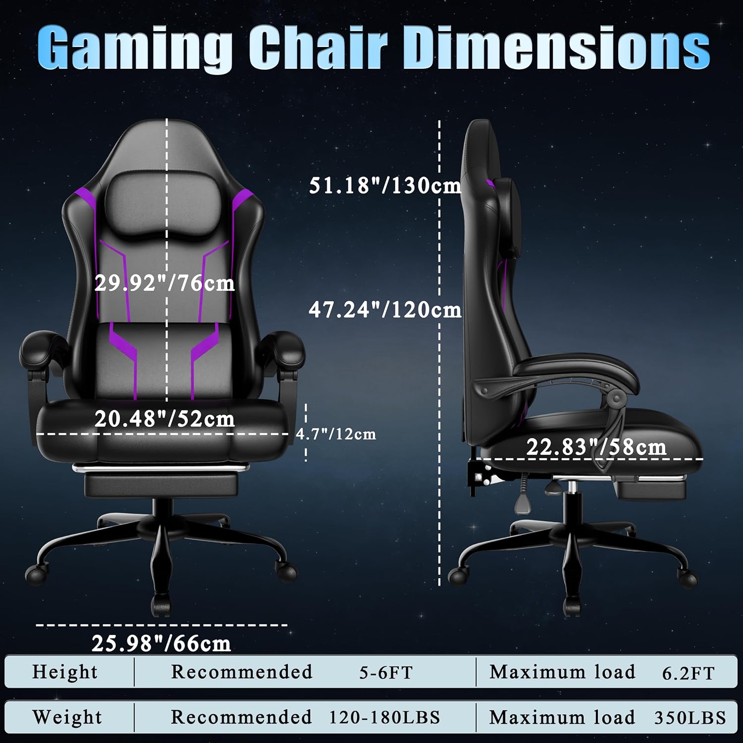 Ergonomiczne krzesło gamingowe – Ergonomic Footrest Adjustable recenzja i cena