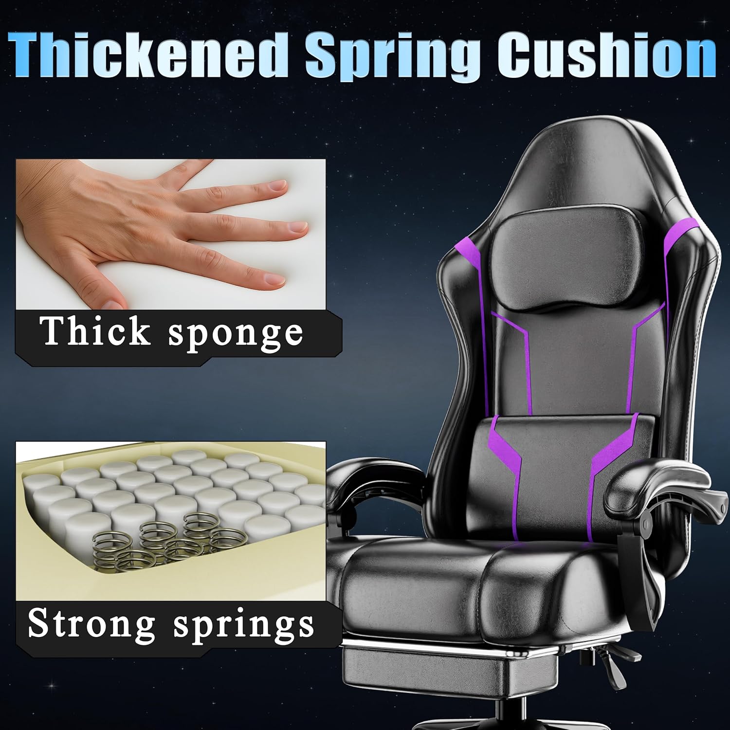 Ergonomiczne krzesło gamingowe – Ergonomic Footrest Adjustable recenzja i cena