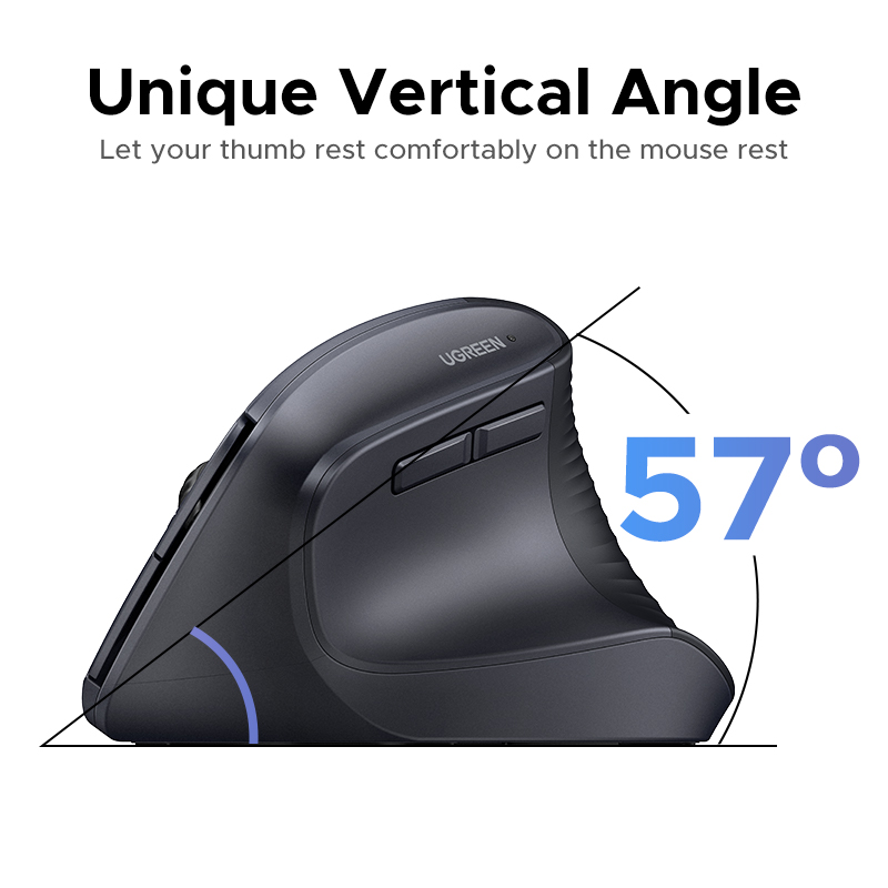 Pionowa mysz bezprzewodowa UGR – Vertical Mouse Dpi 4000 recenzja i cena