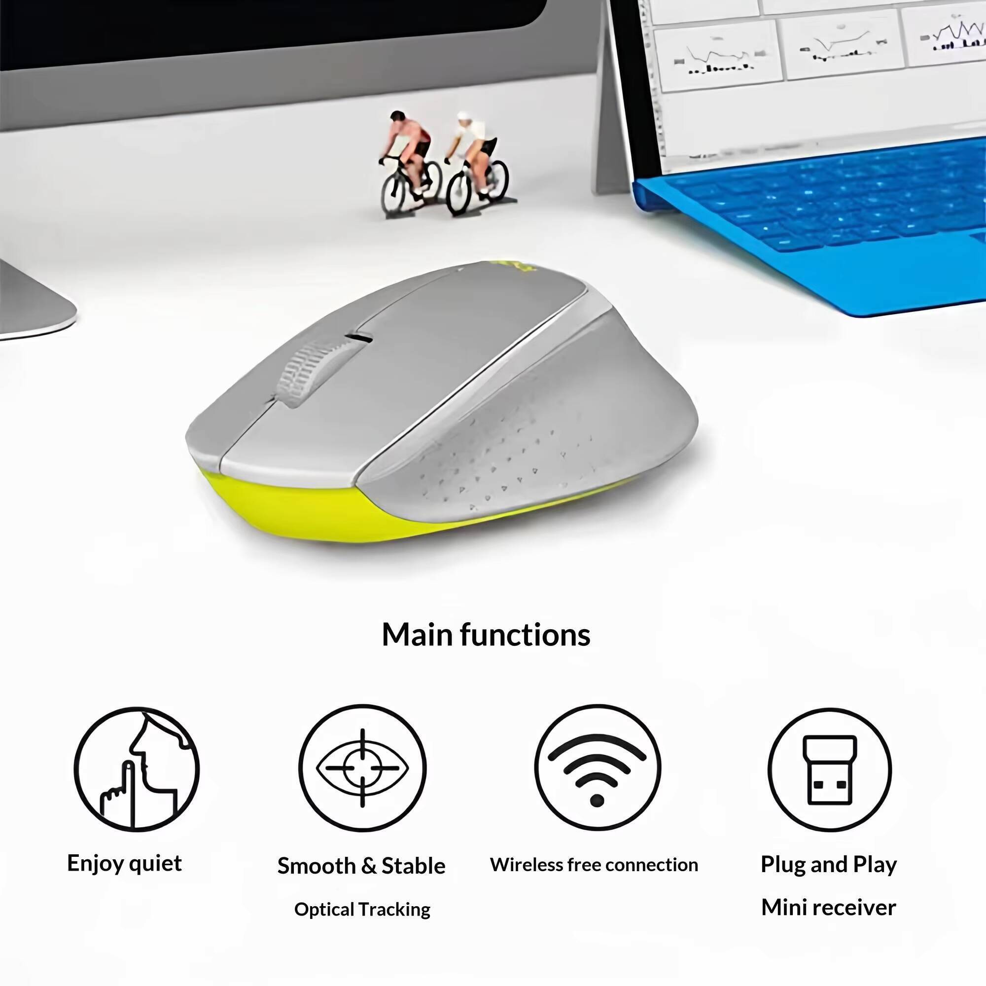 Logitech M330 Bezprzewodowa Er – Ergonomic Mouse 2.4G Silent Click recenzja i cena