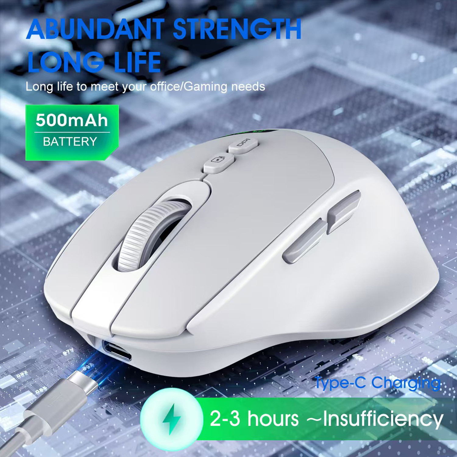 Bezprzewodowa mysz 2026 z podw – Ergonomic Mouse 2.4G Silent Click recenzja i cena