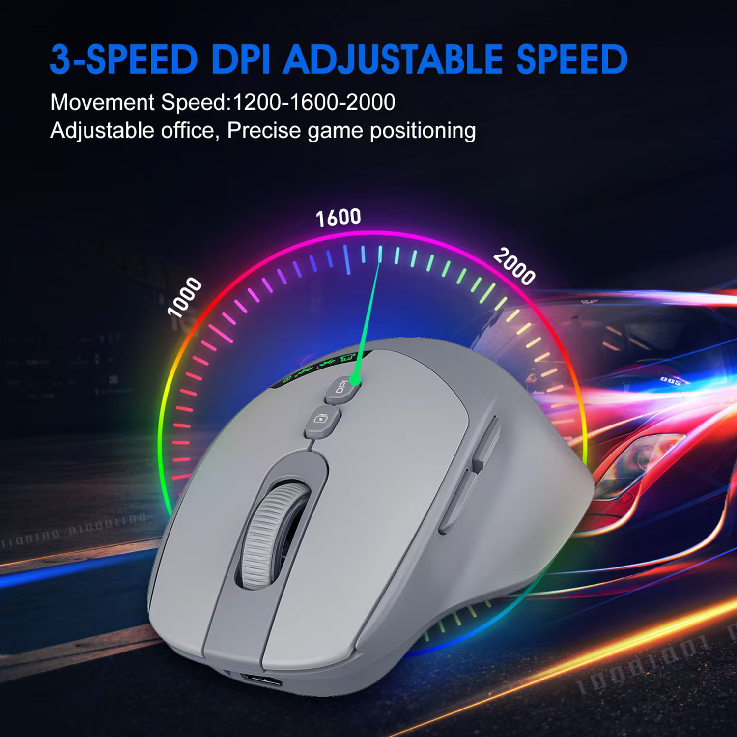 Bezprzewodowa mysz 2026 z podw – Ergonomic Mouse 2.4G Silent Click recenzja i cena