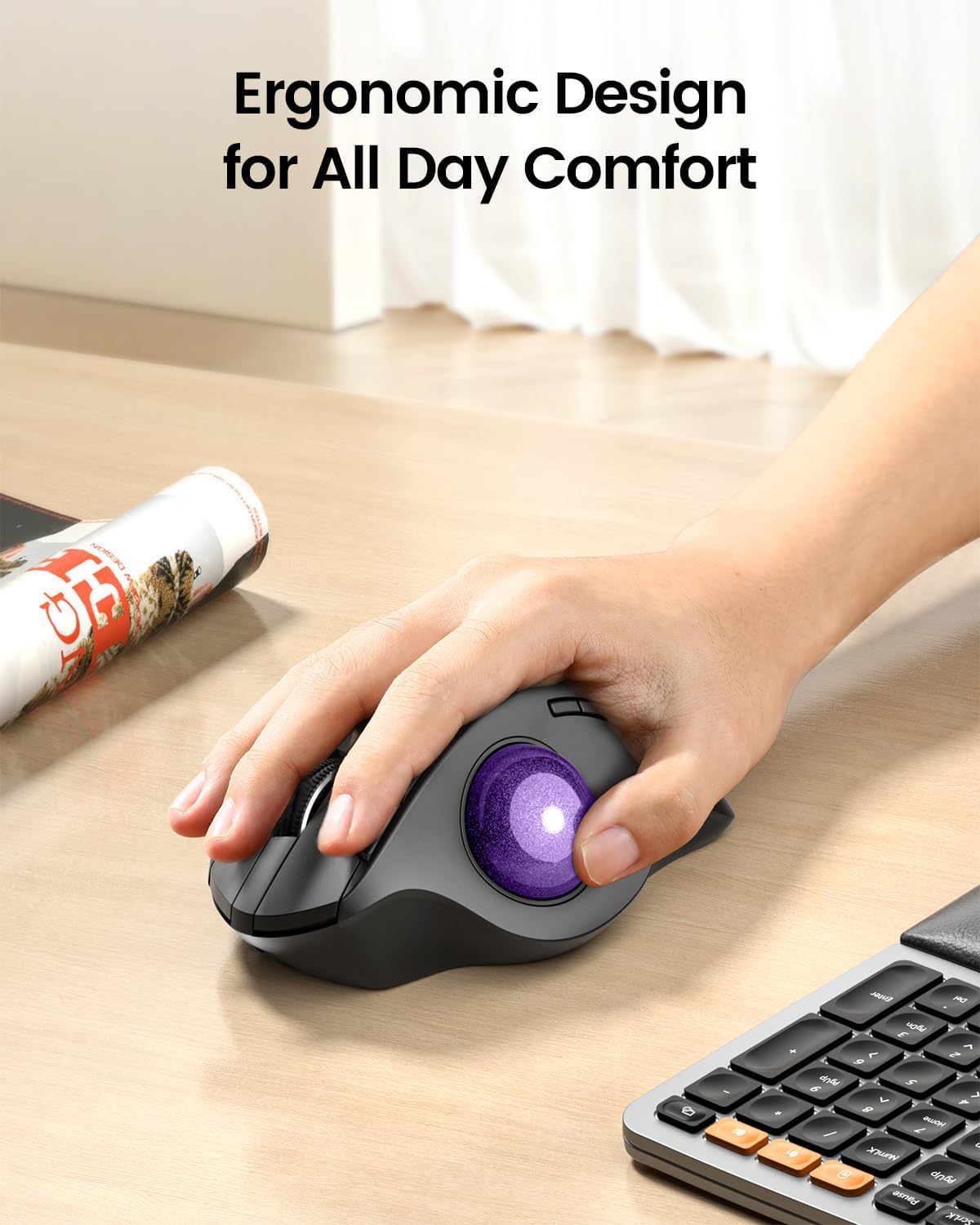Mysz bezprzewodowa ProtoArc Tr – Ergonomic Mouse Trackball Thumb recenzja i cena