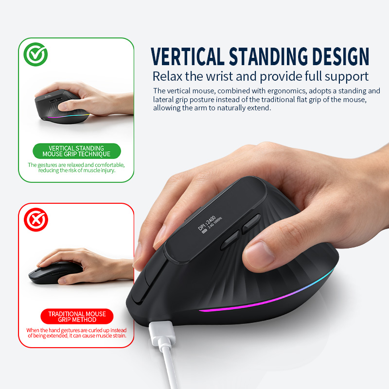 Ergonomiczna, bezprzewodowa my – Vertical Mouse Rechargeable Bluetooth recenzja i cena