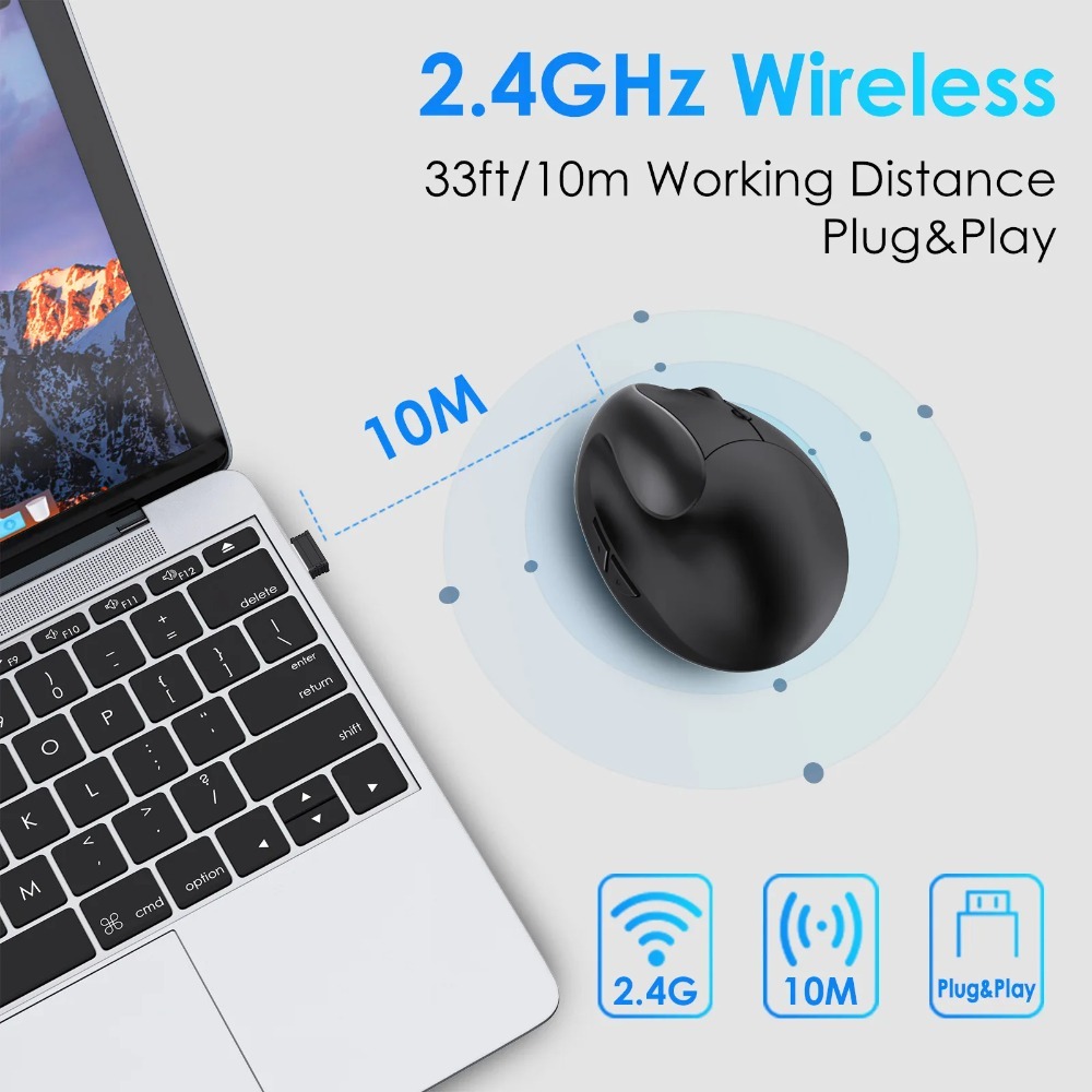 Bezprzewodowa pionowa ergonomi – Vertical Mouse Left Handed recenzja i cena