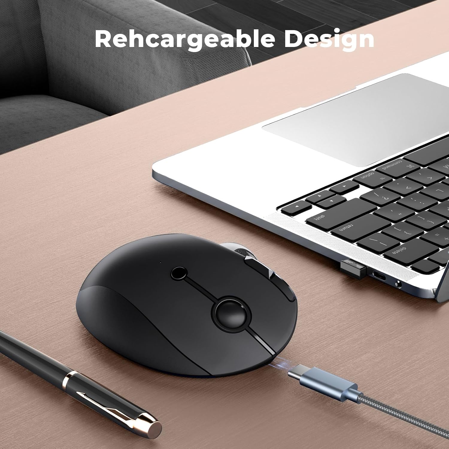 ProtoArc Mou301 Bezprzewodowa  – Ergonomic Mouse Trackball Thumb recenzja i cena