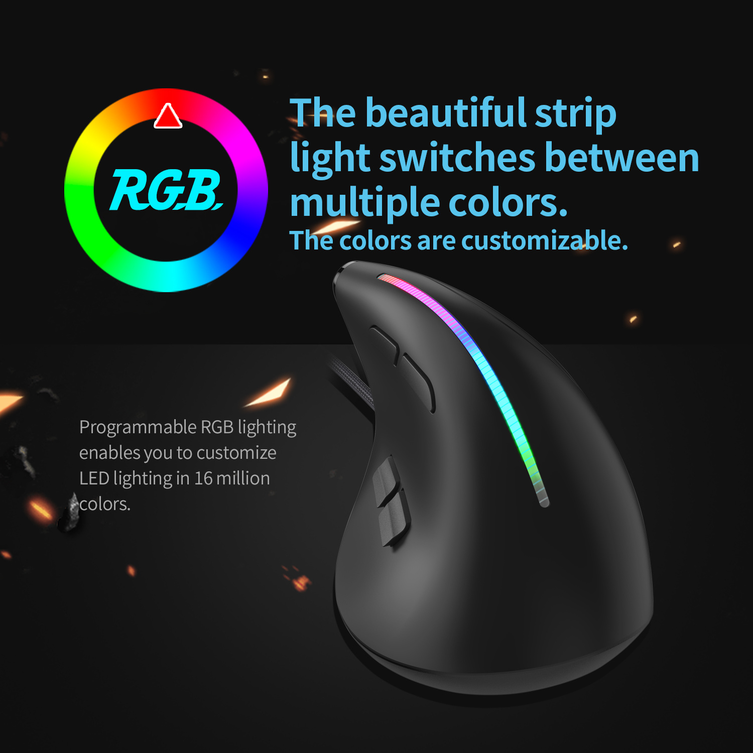 Przewodowa mysz do gier JOMAA  – Vertical Mouse Left Handed recenzja i cena
