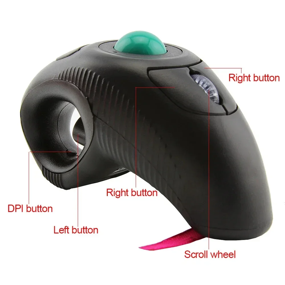 Nowa mysz 2.4GHz sterowana kci – Ergonomic Mouse Trackball Thumb recenzja i cena
