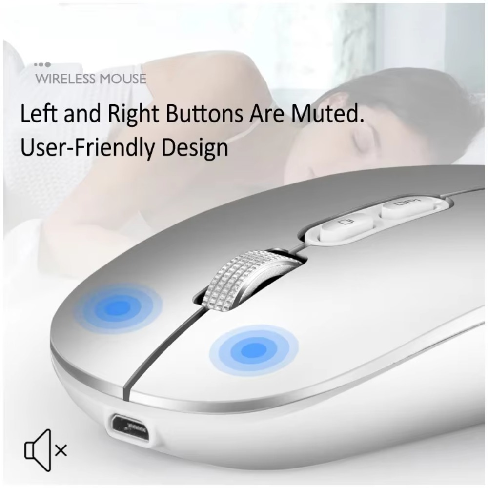 Cicha, bezprzewodowa mysz Blue – Ergonomic Mouse 2.4G Silent Click recenzja i cena