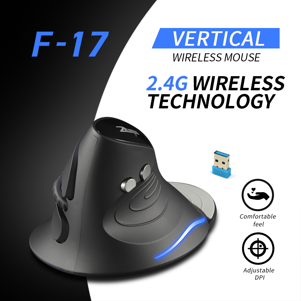 ZELOTES F-17 pionowa mysz bezp – Vertical Mouse Rechargeable Bluetooth recenzja i cena