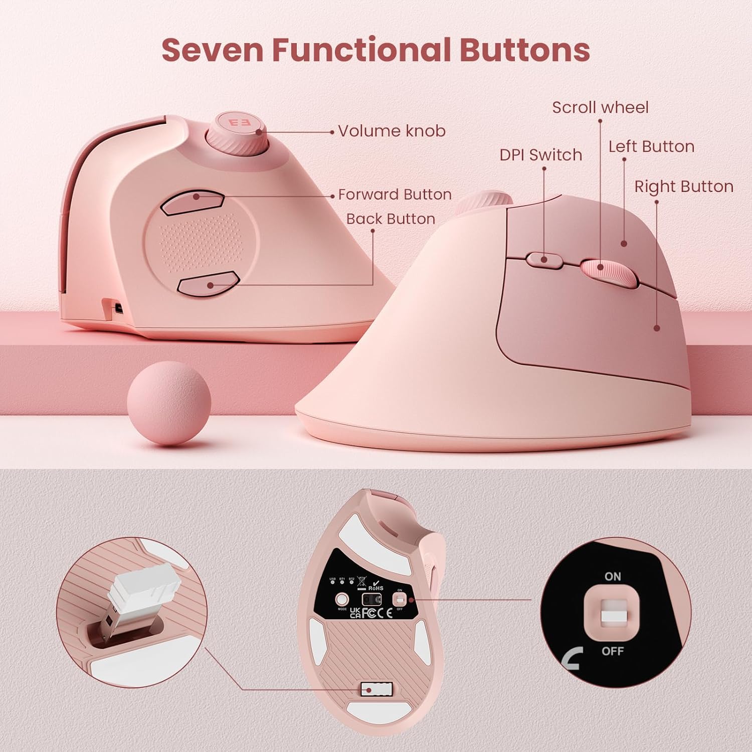 Seenda – ergonomiczna bezprzew – Vertical Mouse Small Hand recenzja i cena