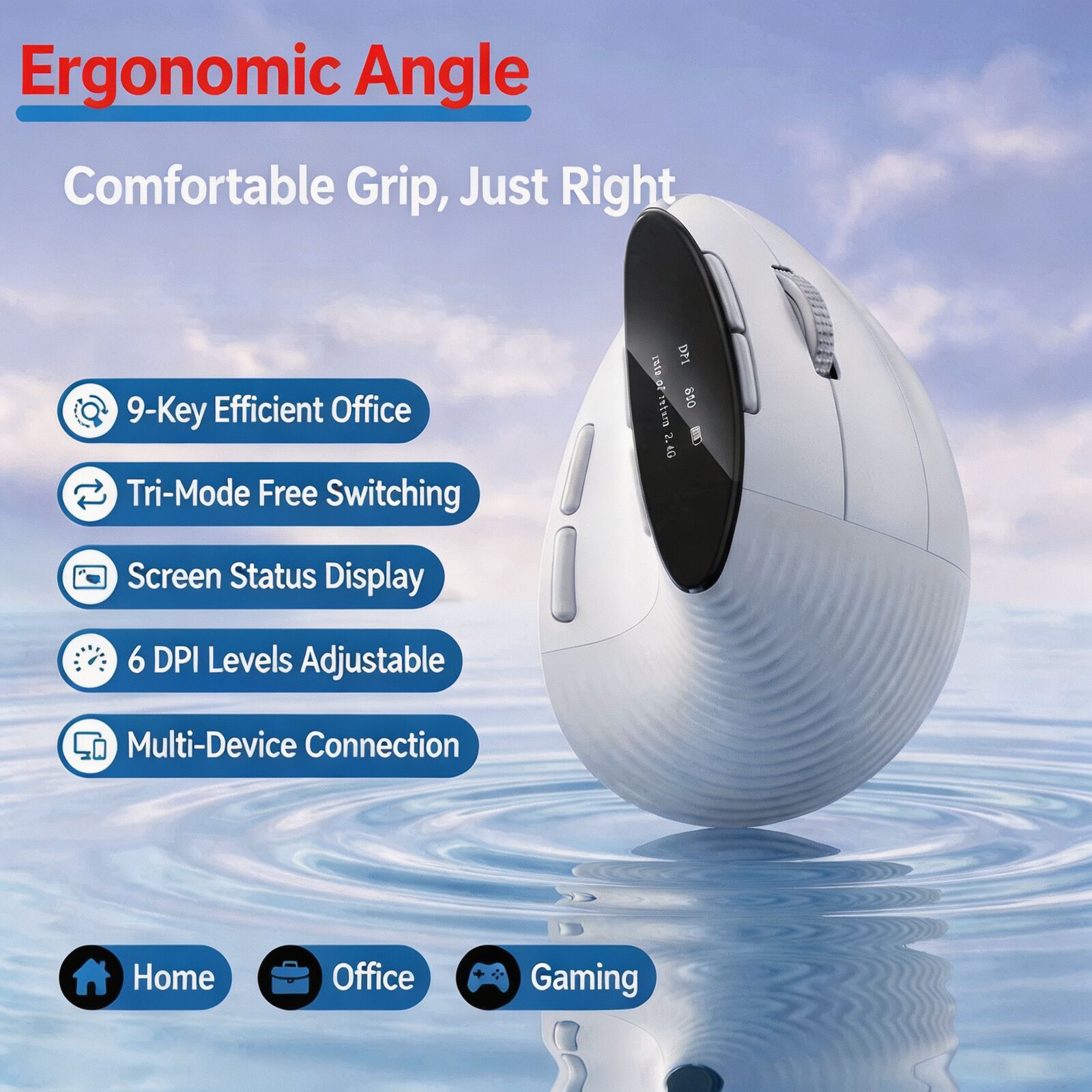 Ergonomiczna pionowa mysz bezp – Vertical Mouse Dpi 4000 recenzja i cena