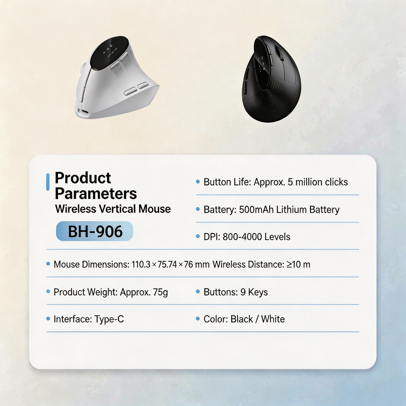 Ergonomiczna pionowa mysz bezp – Vertical Mouse Dpi 4000 recenzja i cena
