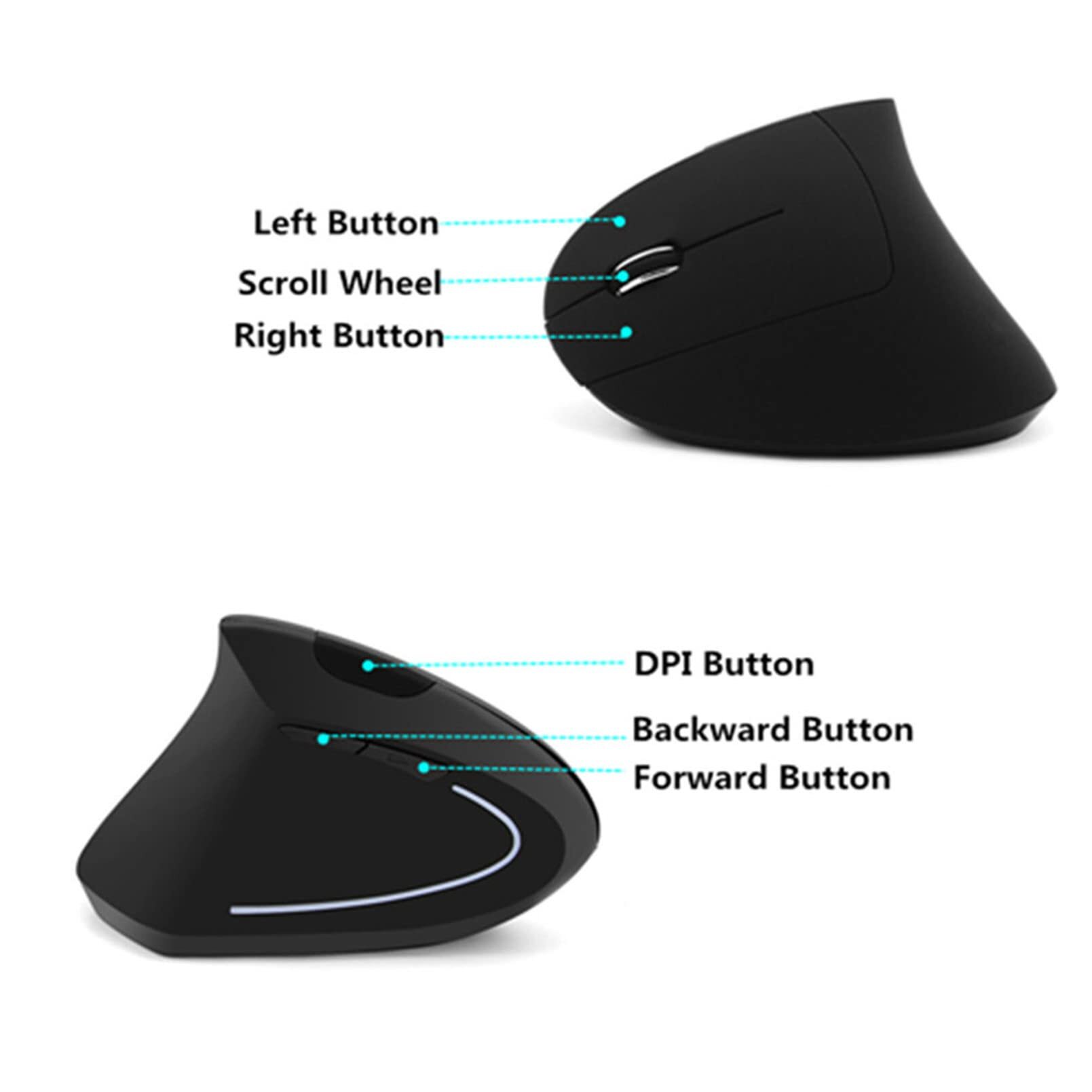 Bezprzewodowa pionowa mysz dla – Vertical Mouse Left Handed recenzja i cena