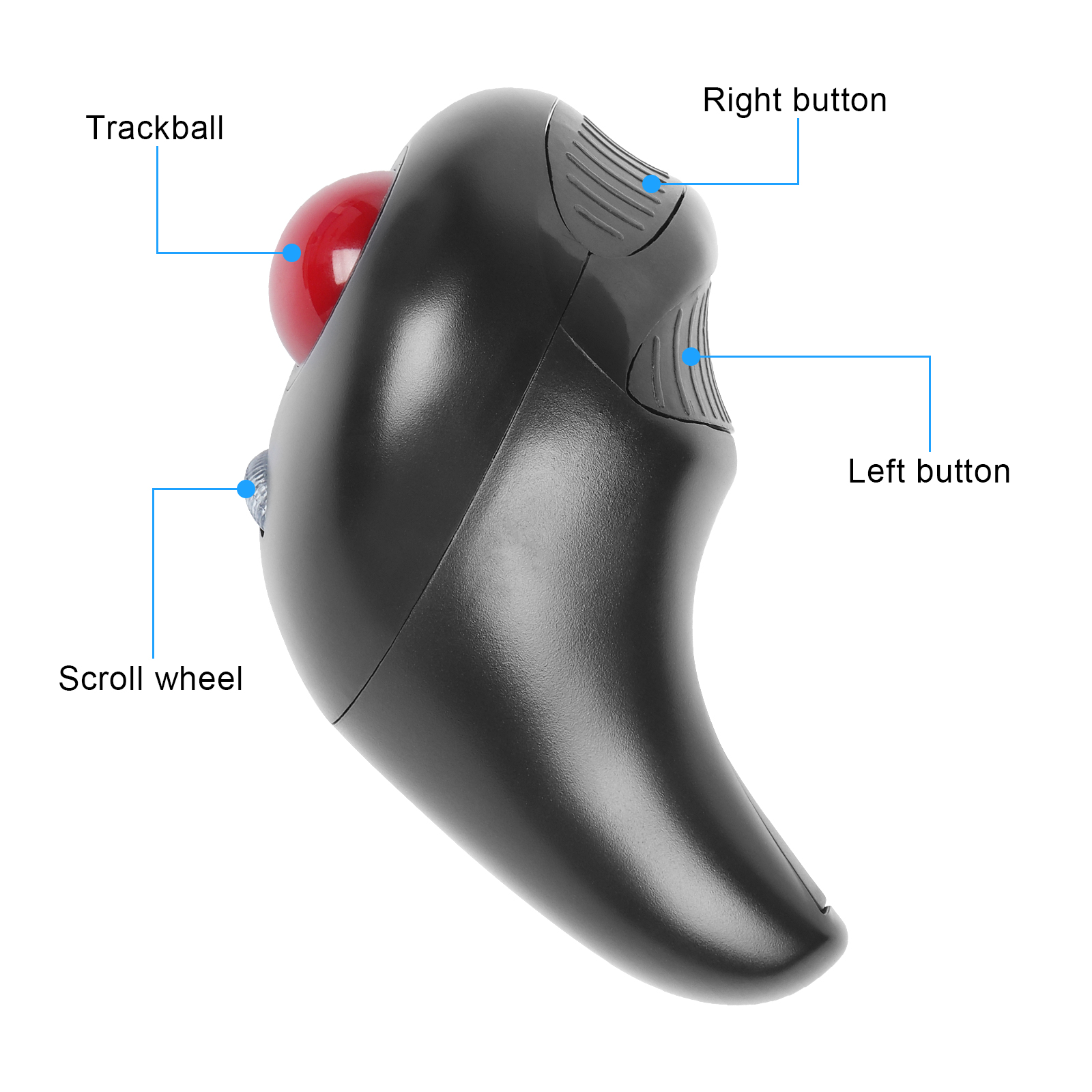 Bezprzewodowa mysz powietrzna  – Ergonomic Mouse Trackball Thumb recenzja i cena